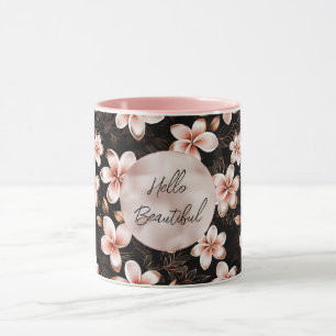 Caneca Rosa Rosa Rosa Rosa Dourada, Rosa Negra