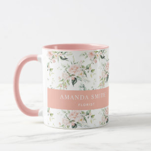 Caneca Rosa Rosa Rosa Rosa Rosa Personalizada Verde Elega