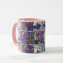 Caneca Rosa Roxo Ninja