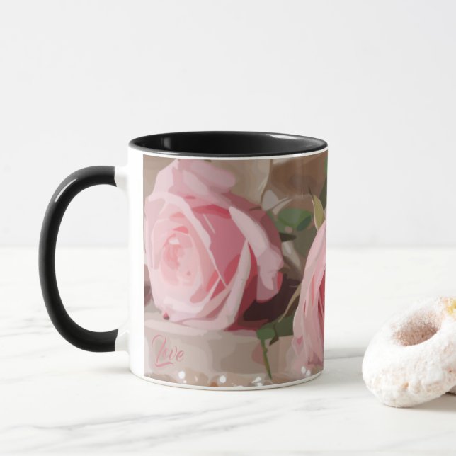 Caneca Rosa Silken (Com Donut)