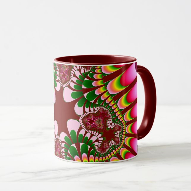 Caneca Rosa Strawberry Flower Mug (Frente Esquerda)