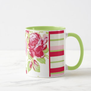 Caneca Rosa Stripe Mug