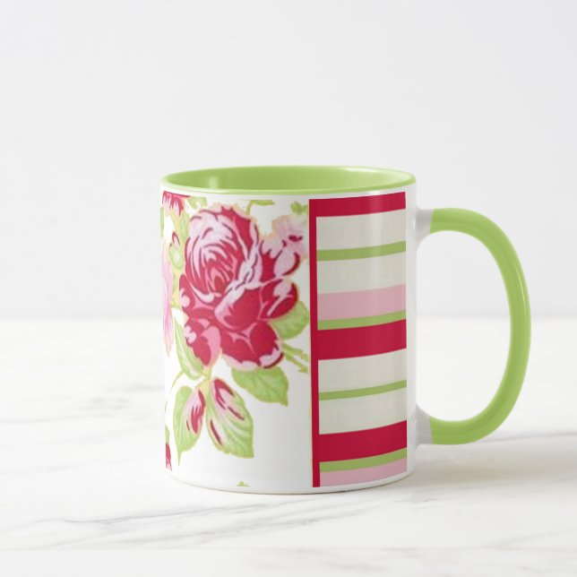 Caneca Rosa Stripe Mug (Direita)