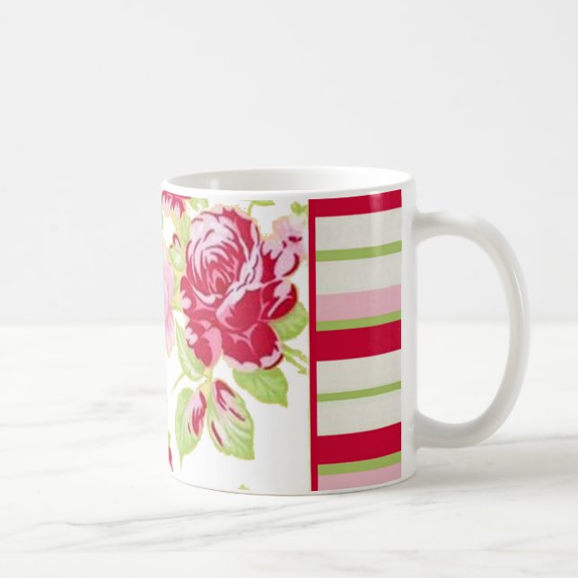Caneca Rosa Stripe Mug (Direita)