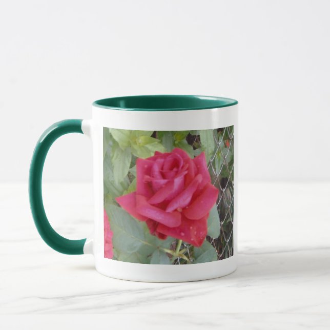 Caneca Rosa vermelha (Esquerda)