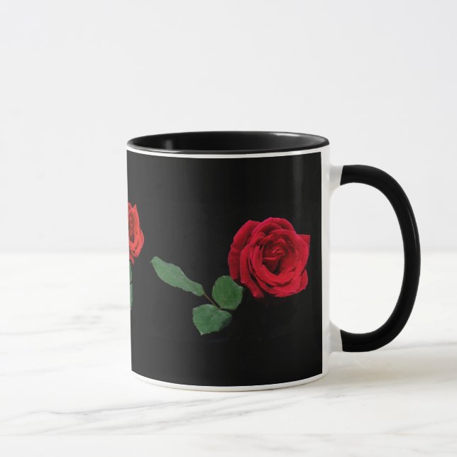 Caneca Rosa vermelha (Direita)