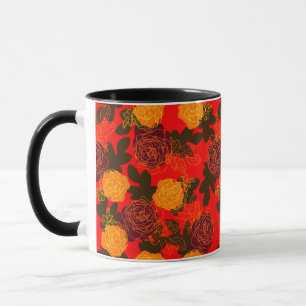 Caneca Rosa vermelho