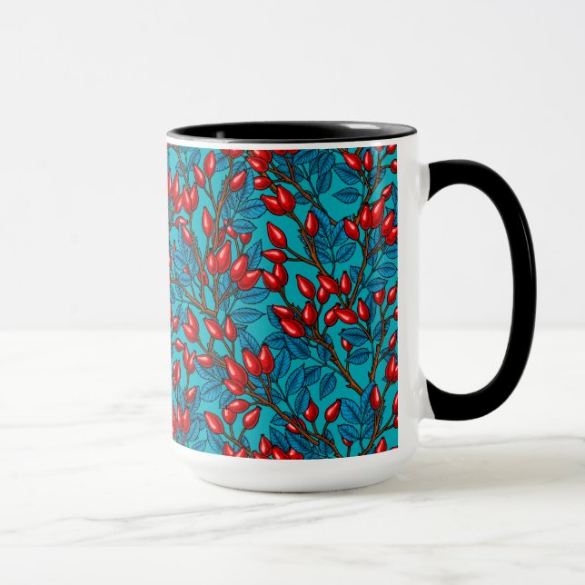 Caneca Rosa, vermelho e azul (Direita)