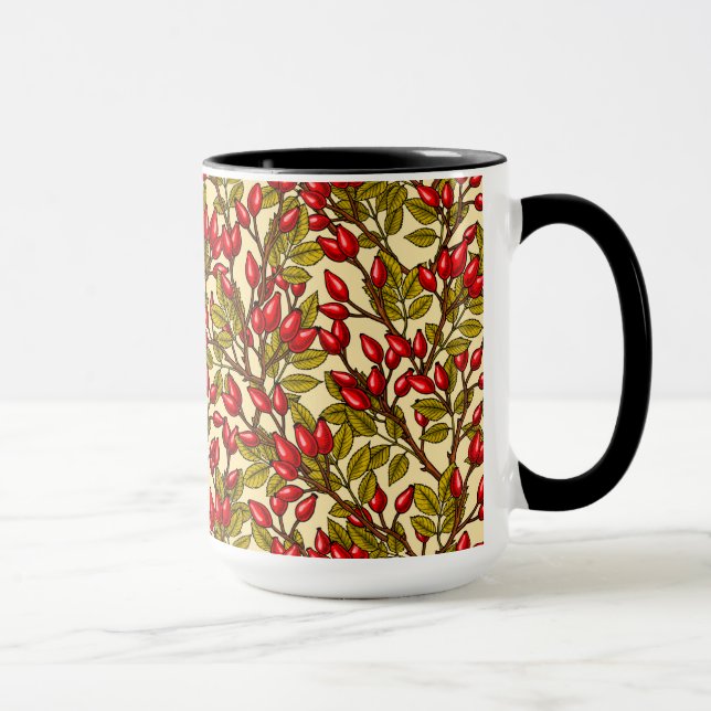 Caneca Rosa, vermelho, verde, amarelo (Direita)