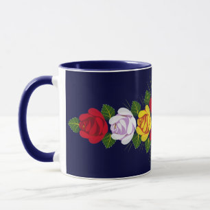 Caneca Rosas britânicos do canal