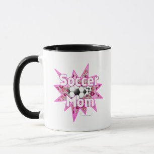 Caneca Rosas da mãe de futebol