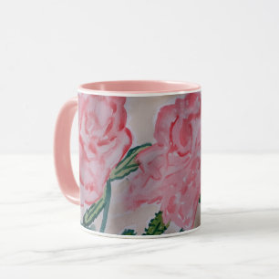 Caneca Rosas de Verão Abstrato