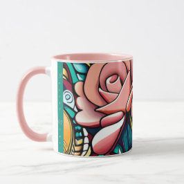 Caneca Rosas duplos: um arranjo flexível espetacular