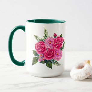 Caneca Rosas e Dálmatas Grandes
