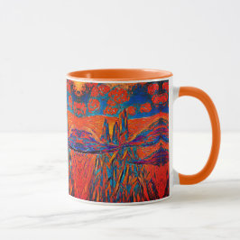 Caneca Rosas expressivos no céu