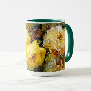 Caneca Rosas, pintura famosa,
