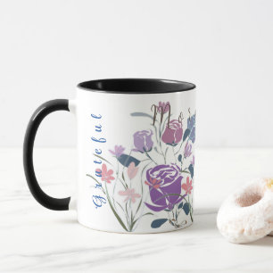 Caneca Rosas Roxos
