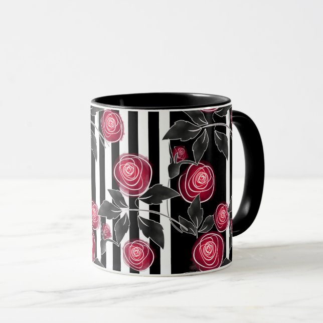 Caneca Rosas vermelhas (Frente Esquerda)