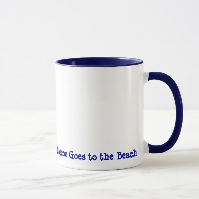 Caneca Roscoe vai à praia (Direita)