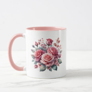 Caneca Rose Bouquet Floral Design- 62101