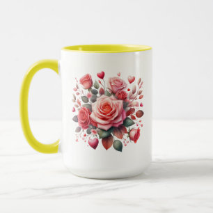 Caneca Rose Bouquet Floral Design- 62103