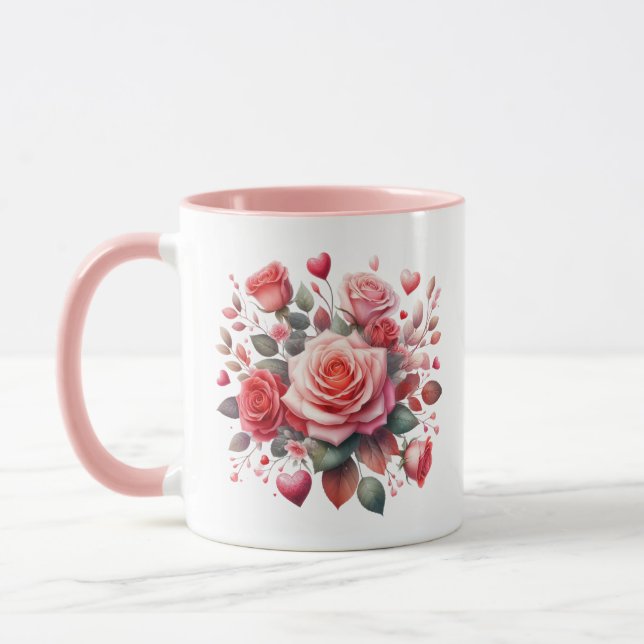 Caneca Rose Bouquet Floral Design- 62103 (Esquerda)