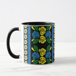 Caneca Roses and Castles Floral Patterned