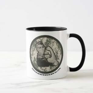 Caneca Rosie Army Wife Trimmed Mug Large