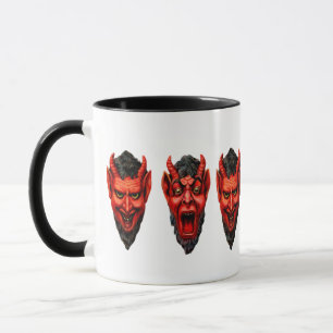 Caneca Rosnadura Krampus do vintage
