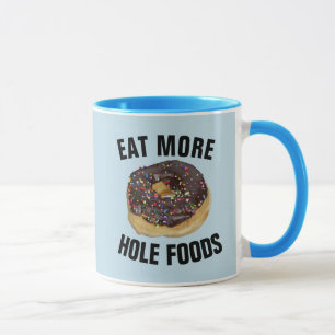 CANECA ROSQUINHA COMIDA BURACO MÚGS DE CAFÉ