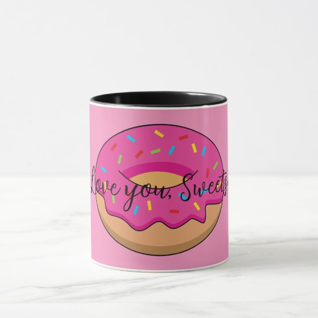 Caneca Rosquinha de Morango com Cartoon de Sprinkles | Ad (Centro)