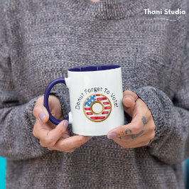 Caneca Rosquinha Engraçada Esqueça de Votar a Luz