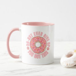 Caneca Rosquinha Nunca Desistir de Mug