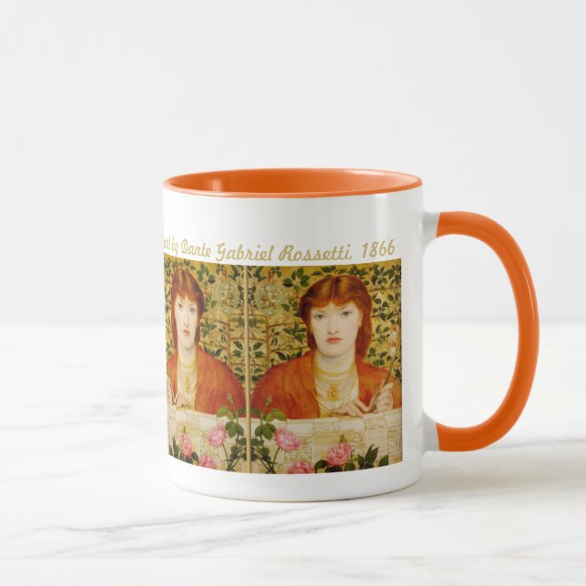 Caneca Rossetti Regina Cordium  CC0505 Pre-Raphaelite (Direita)