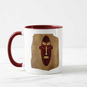 Caneca Rosto abstrato autêntico aborígene