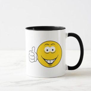 Caneca Rosto com Polegar para Cima