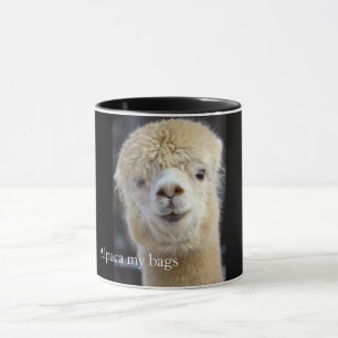 Caneca Rosto de alpaca fofo
