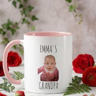 Caneca Rosto de Bebê Engraçado Personalizado Foto do Bebê