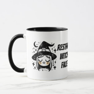Caneca Rosto de Bruxa Descansada