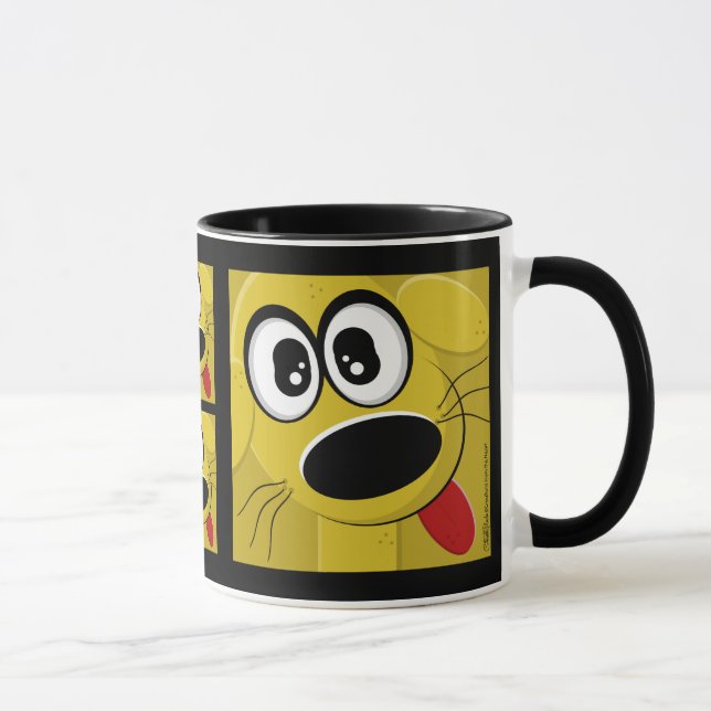 Caneca Rosto de Cachorro Amarelo (Direita)