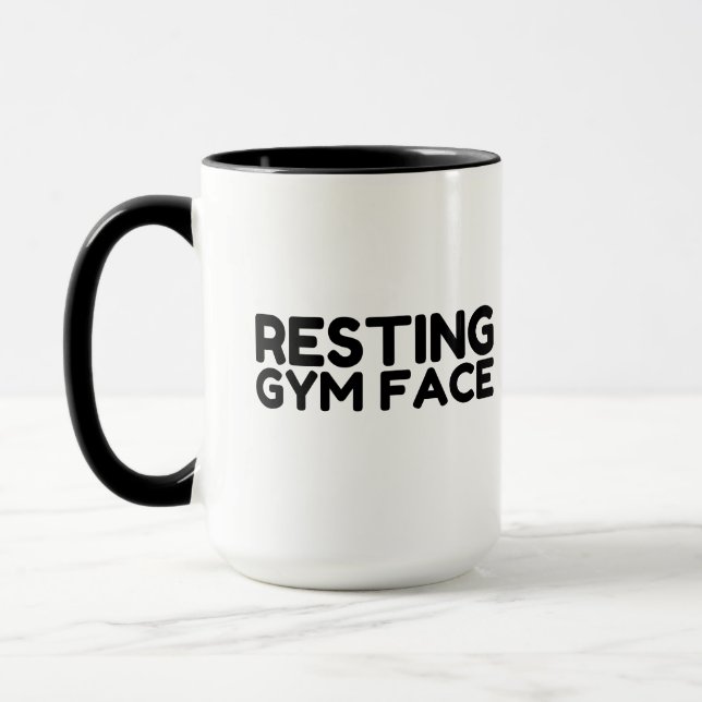 Caneca Rosto de Gym Descansado (Esquerda)