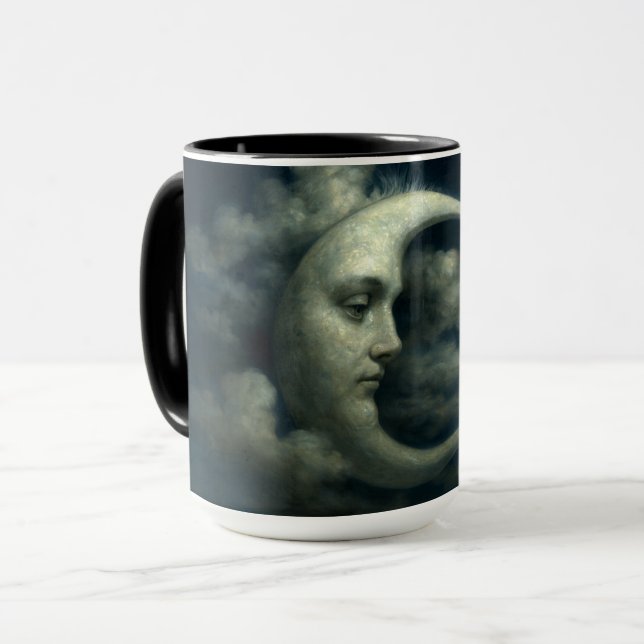 Caneca Rosto de Lua Crescente (Frente Esquerda)