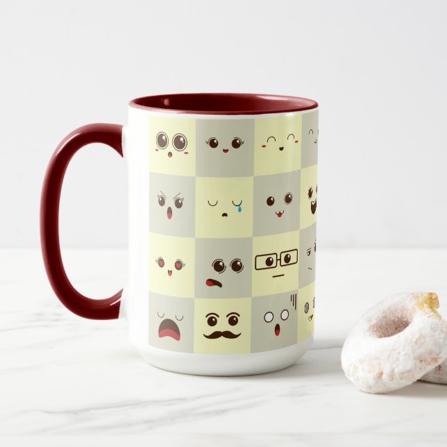 Caneca Rosto fofo (Com Donut)