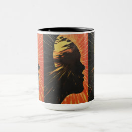 Caneca Rosto Humano e Rumor | Design metafísica