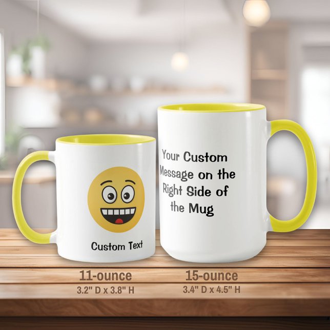 Caneca Rosto sorridente com Mug de Boca Aberta (Criador carregado)