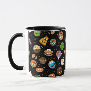 Caneca Rostos divertidos do Monstro do Halloween