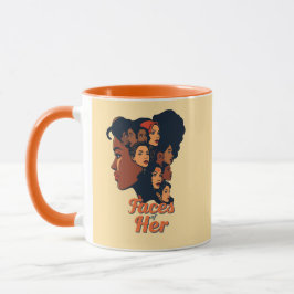 Caneca Rostos do Mês da História das Mulheres