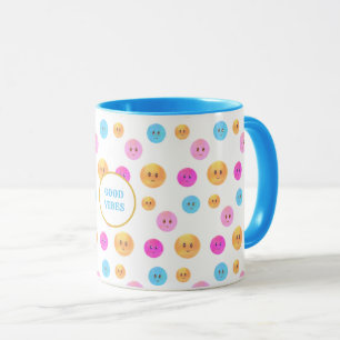 Caneca Rostos Felizes, Multicoloridos