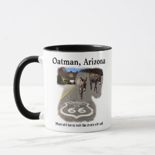 Caneca Rota 66 Burros De Arizona Oatman Na Rua