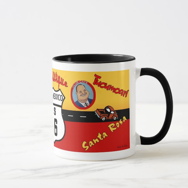 Caneca Rota 66 dos E.U. do nostálgico - New mexico (Direita)